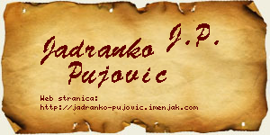 Jadranko Pujović vizit kartica